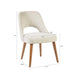 INK+IVY Nola Dining Side Chair Set of 2 with Upholstered Tan Fabric and Wood Frame Default -DTYStore