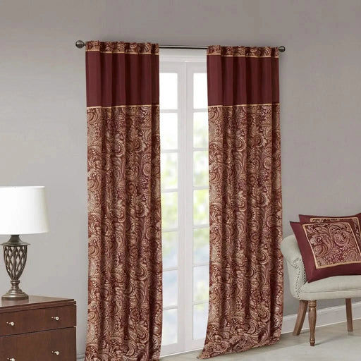 Jacquard Curtain Panel Pair(2 Pcs Window Panels) Default -DTYStore