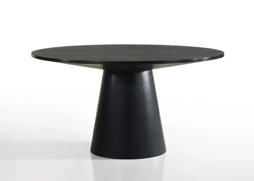 Jasper Ebony Black 59' Wide Contemporary Round Dining Table Default -DTYStore