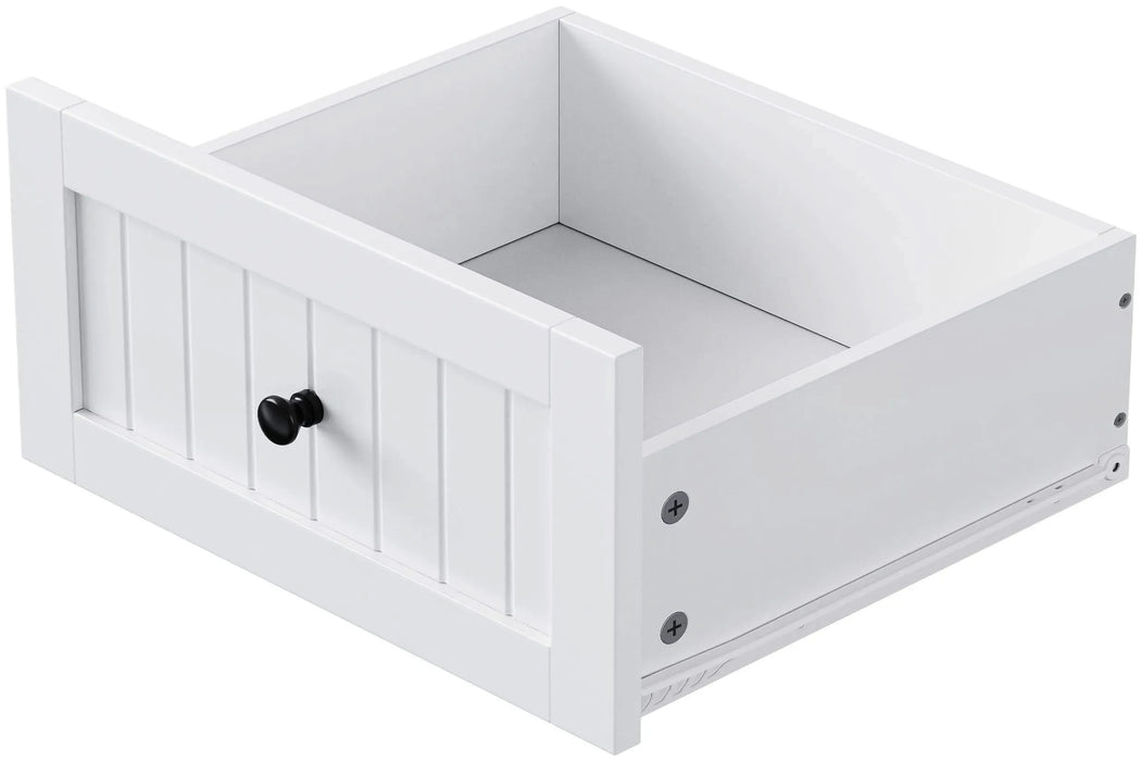 K&K 48 inch Large Kitchen Island with Drop Leaf,Power Outlet,Internal Storage Rack,Rolling Kitchen Storage Cart on 5 Wheels with 5 Open Side Racks for Kitchen,Dining Room,White (Not include Stools) Default -DTYStore