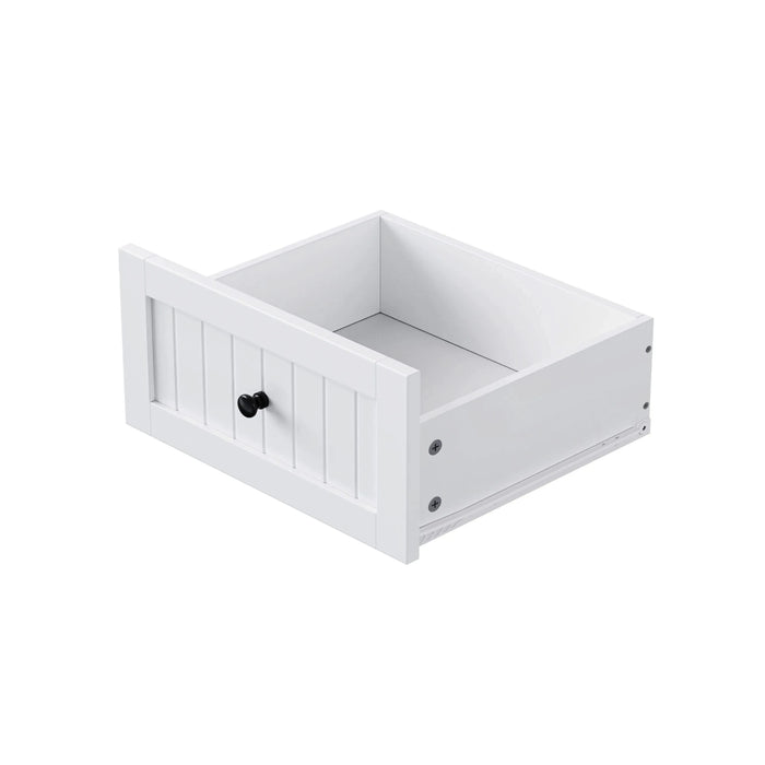 K&K 48 inch Large Kitchen Island with Drop Leaf,Power Outlet,Internal Storage Rack,Rolling Kitchen Storage Cart on 5 Wheels with 5 Open Side Racks for Kitchen,Dining Room,White (Not include Stools) Default -DTYStore