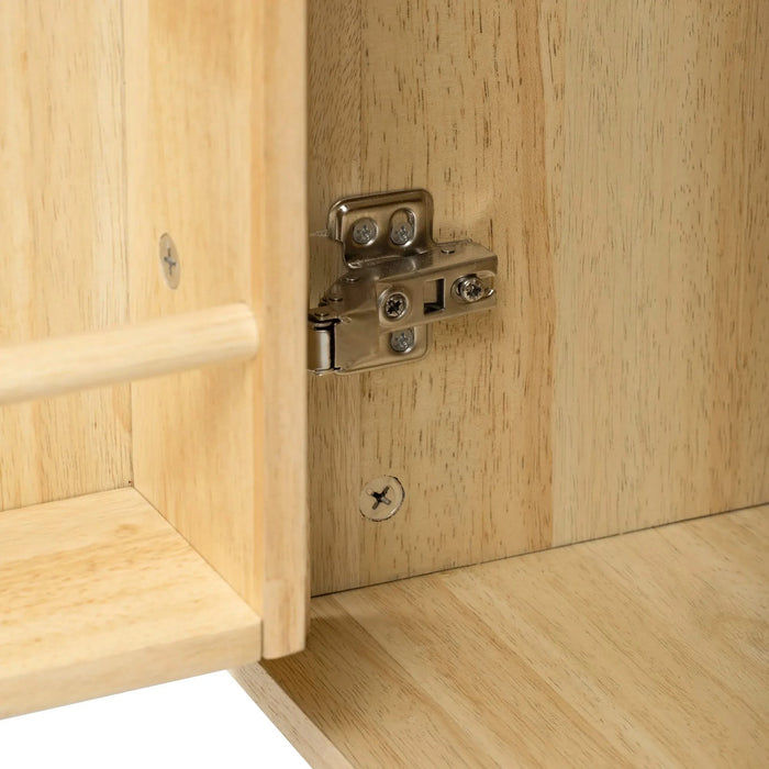 K&K 53.2'W 3D Woven Checkerboard Pattern Design Kitchen Island with Drop Leaf, Rolling Kitchen Island on Wheels with Internal Storage Rack, Power Outlet, Kitchen Cart with 3 Drawers 2 Cabinets, Nature Default -DTYStore