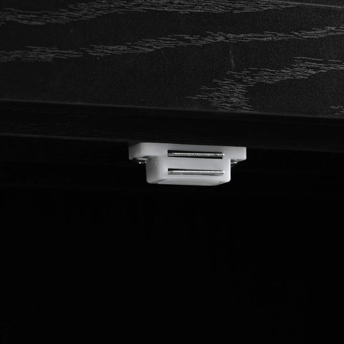 K&K 53.5''Farmhouse Kitchen Island with Power Outlet, Kitchen Storage Island with Drop Leaf, Spice Rack and Drawer, Rolling Kitchen Cart on Wheels, for Home, Kitchen and Dining Room, Black Default -DTYStore