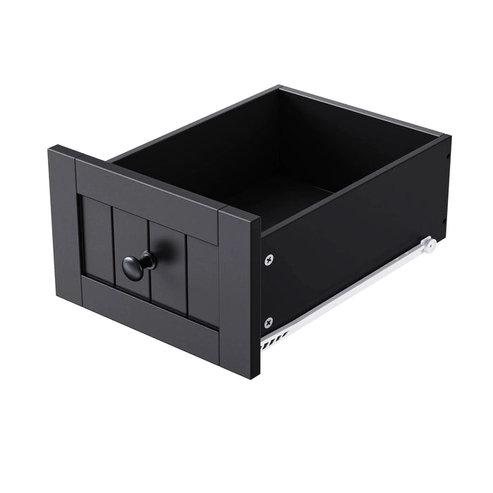 K&K 53inch Large Kitchen Island with Drop Leaf, Power Outlet, Door Internal Storage Rack, Rolling Kitchen Cart on 5 Wheels with 5 Open Side Racks for Kitchen, Dining Room,Black(Not include bar stools) Default -DTYStore