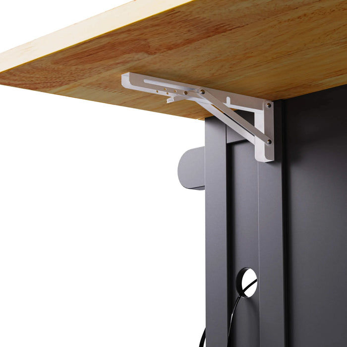 K&K 53inch Large Kitchen Island with Drop Leaf, Power Outlet, Door Internal Storage Rack, Rolling Kitchen Cart on 5 Wheels with 5 Open Side Racks for Kitchen, Dining Room,Black(Not include bar stools) Default -DTYStore