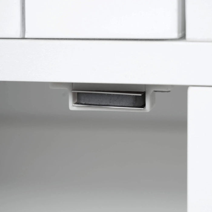 K&K 54.9' Kitchen Island with Drop Leaf, Power Outlet, Kitchen Storage Cart with 4 Door Shelves, Cross Barn Doors & Visual Glass Door, Rolling Kitchen Island on 4 Wheels for Kitchen, Dining Room,White Default -DTYStore