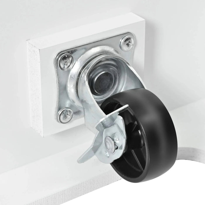 K&K 55.7'' Large Kitchen Island with 2 Drop Leaf,, Rolling Kitchen Cart on 5 Wheels with Power Outlet, Folding Storage Dining Table with Spice & Towel Rack , 3 Drawers, for Kitchen, Dining Room,White Default -DTYStore