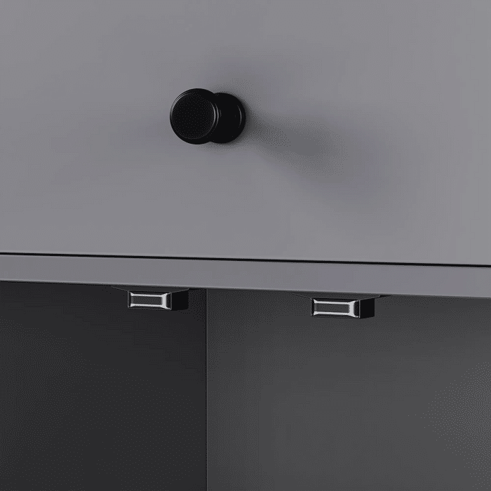 K&K 74.5 inch Kitchen Island with Extendable Dining Table , Rolling Kitchen Island on Wheels with Spice Rack and 2 Drawers, Kitchen Storage Cart with 4 Door Cabinet, for Kitchen, Dining Room, Grey Default -DTYStore