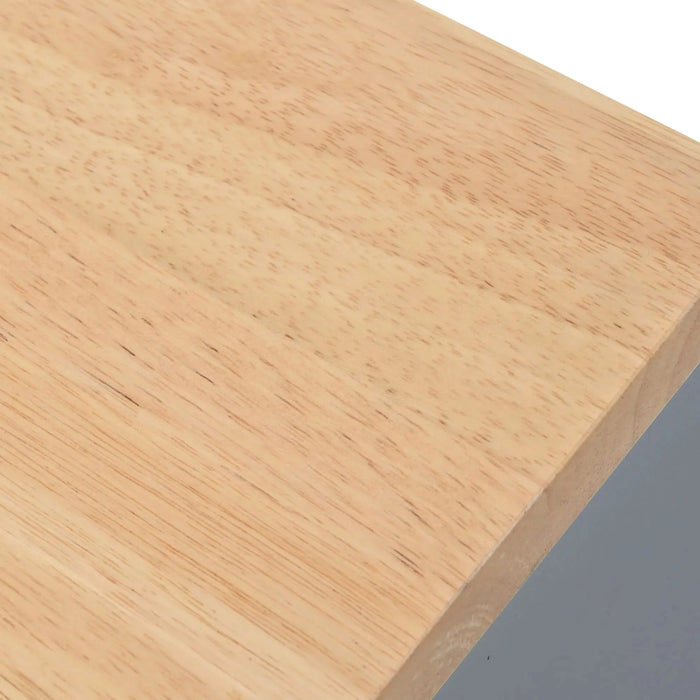 K&K Rolling Kitchen Island With Extended Table, Kitchen Island on Wheels with LED Lights,Power Outlets and 2 Fluted Glass Doors, Kitchen Island with a Storage Compartment and Side 3 Open Shelves, Grey Default -DTYStore