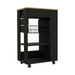Kitchen Cart Sonex, Kitchen, Black / Light Oak Default -DTYStore