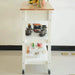 Kitchen Island & Kitchen Cart, Rubber Wood Top, Mobile Kitchen Island with Two Lockable Wheels, Simple Design for Easy Storing and Fetching, Two Drawers Give Unique Storage for Special Utensil. Default -DTYStore