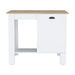 Kitchen island Shoproni, One Drawer, White Finish Default -DTYStore