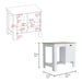 Kitchen island Shoproni, One Drawer, White Finish Default -DTYStore