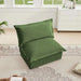 Koala Armless Sofa Green Chenille -DTYStore