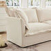 Koala Armless Sofa Cream Chenille -DTYStore