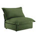Koala Armless Sofa Green Chenille -DTYStore