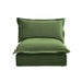 Koala Armless Sofa Green Chenille -DTYStore