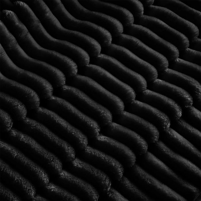 L-Shaped Slipcovered Sectional Sofa Couch, Comfy Deep Seat Cloud Couch with Convertible Ottoman & 2 Big Pillows, Modern Oversized 3 Seater Slipcovered Sofa Set for Living Room Office, Black Corduroy Default -DTYStore