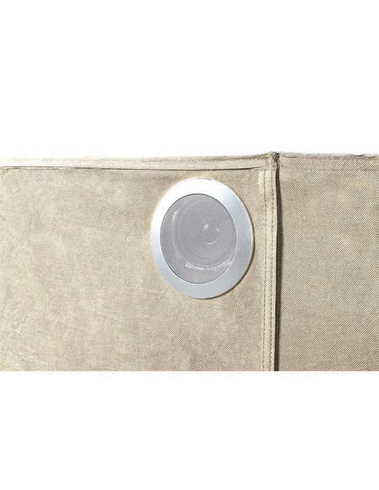 LIZZELLE Upholstery Wooden Queen 4 PC Bedroom set with Ambient lighting in Beige Velvet Finish(CA INVENTORY) Default -DTYStore