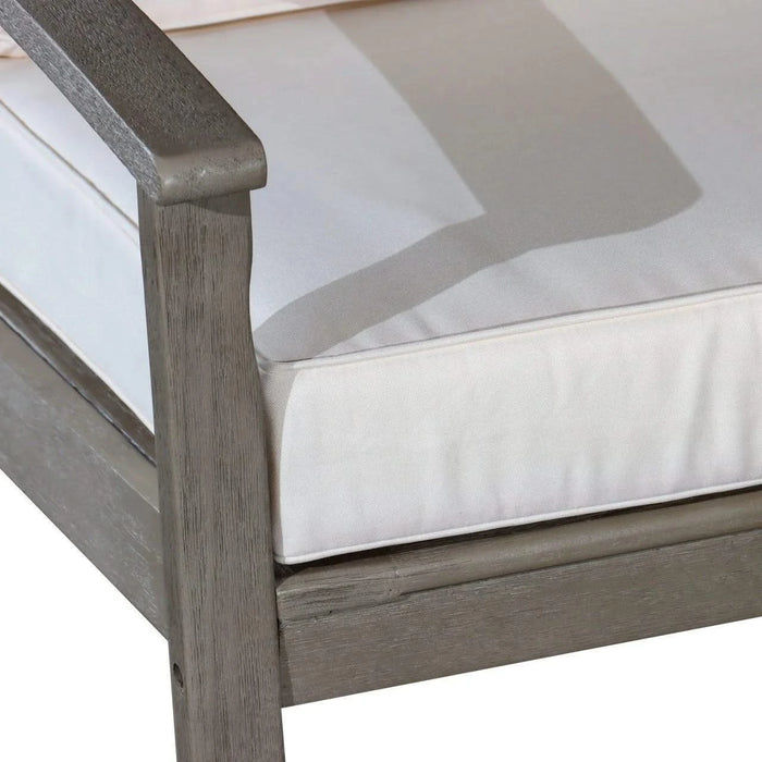 Longs Peak Eucalyptus Outdoor Deep Seat Chair with Cushions -DTYStore