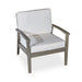 Longs Peak Eucalyptus Outdoor Deep Seat Chair with Cushions Driftwood Gray Cream -DTYStore