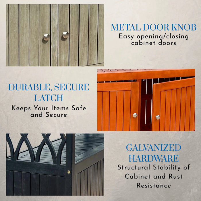 Longs Peak Eucalyptus Outdoor Sideboard -DTYStore