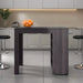 Luna Modern Kitchen Island with Open Storage, Wenge Default -DTYStore