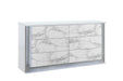 MOON WHITE MARBLE KING 5PC BEDROOM SET Default -DTYStore