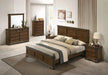 Maderne Traditional Wood Panel 6 pieces King Bed set with Dresser, Mirror, Two Nightstands, Chest Default -DTYStore