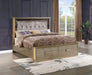 Medusa Queen 4PC Bedroom set Made with Wood in Gold (NJ Inventory) Default -DTYStore