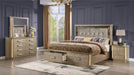Medusa Queen 4PC Bedroom set Made with Wood in Gold (NJ Inventory) Default -DTYStore