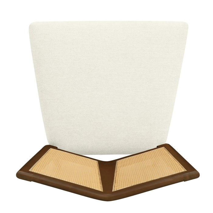 Mid-Century Rattan Dining Chair Without Arms Set of 2 Default -DTYStore