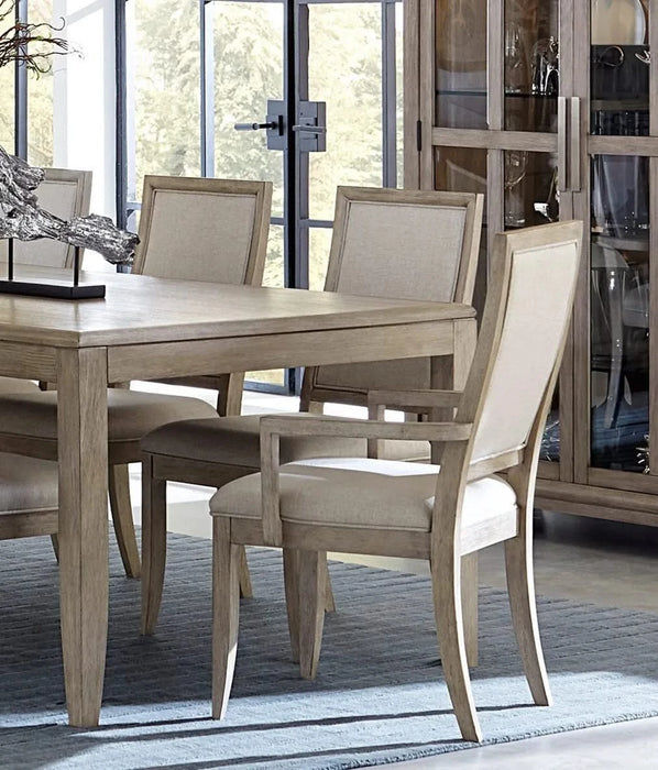 Modern Contemporary Armchairs Set of 2, Upholstered Seat and Back Gray Finish Wooden Furniture Default -DTYStore