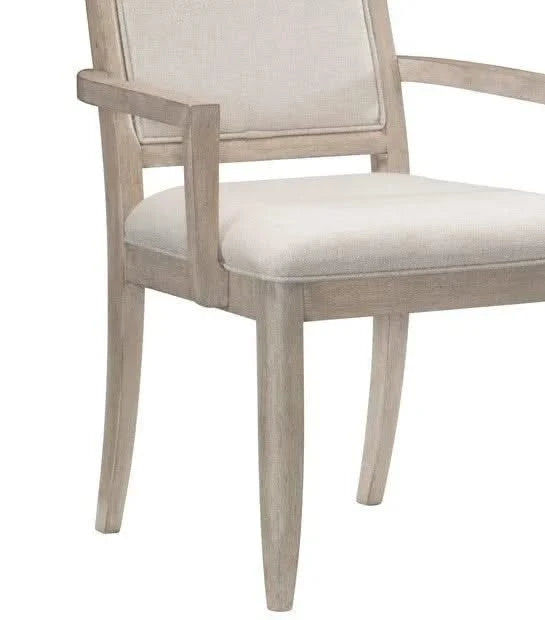 Modern Contemporary Armchairs Set of 2, Upholstered Seat and Back Gray Finish Wooden Furniture Default -DTYStore