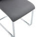 Modern Dining Chairs with Faux Leather Padded Seat Dining Living Room Chairs Upholstered Chair with Metal Legs Design for Kitchen, Living, Bedroom, Dining Room Side Chairs Set of 4 (Grey+PU)C-001 Default -DTYStore