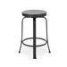 Modern Industrial Counter Stool Set with Swivel Function in Black Wood and Metal, 24.25 Inches Default -DTYStore