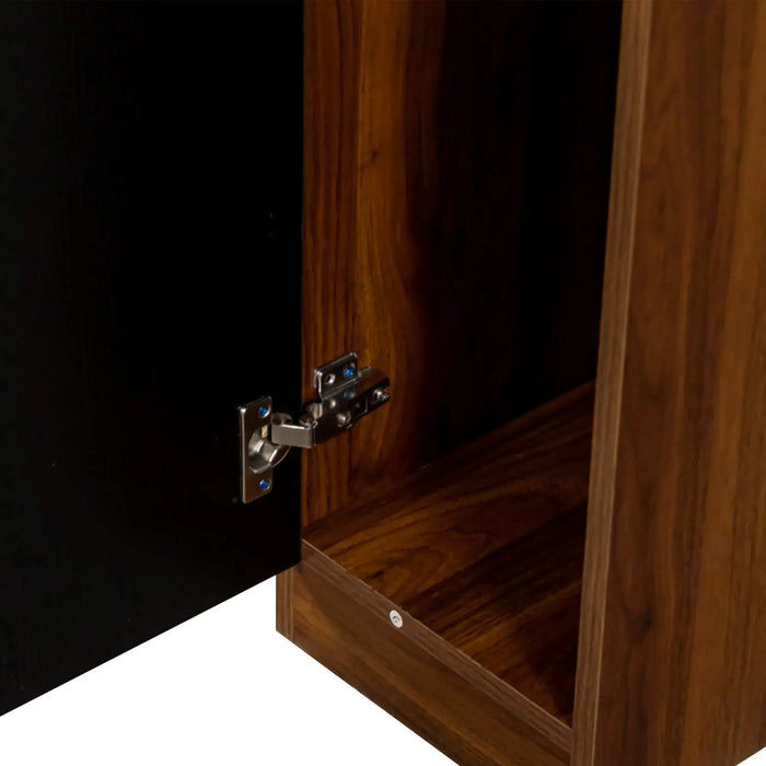 Modern Multifunctional Extendable Dining Table with Outlet, Space Saving Expanding Table with Storage for Party, Weddings, Meetings, Celebrations Default -DTYStore