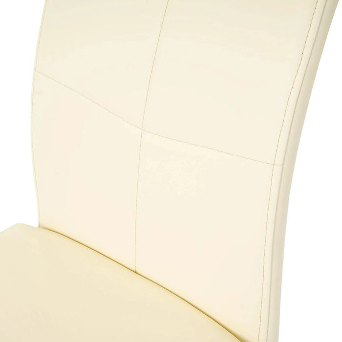 Modern PU dining chair living room chair upholstered chair, electroplated metal legs design, kitchen, living room, bedroom, dining room side chair (Set of 2) Default -DTYStore