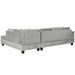Modern Sectional Sofa with Storage Ottoman, L-Shape Couch with 2 Pillows and Cup Holders, Gray Velvet, 105 inch Default -DTYStore