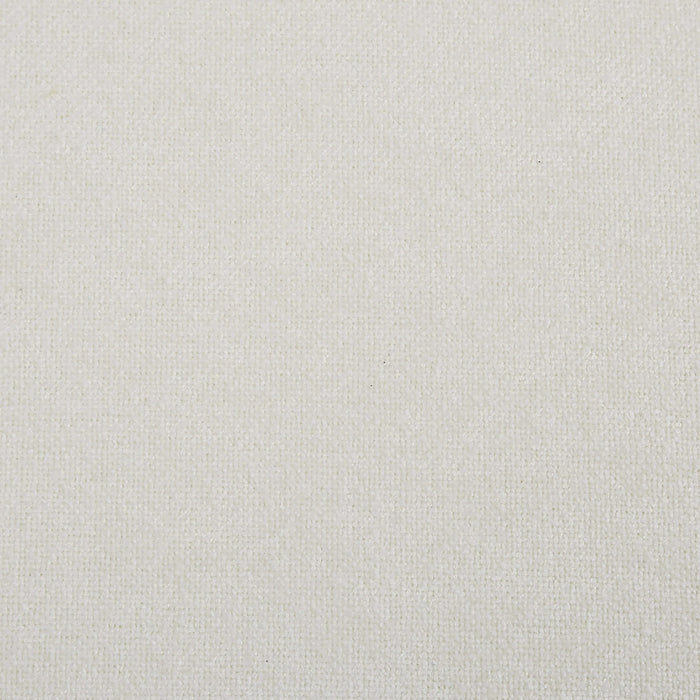 Modern Upholstered Armless Dining Chairs with Metal Legs, White Fabric, Set of 2 Default -DTYStore