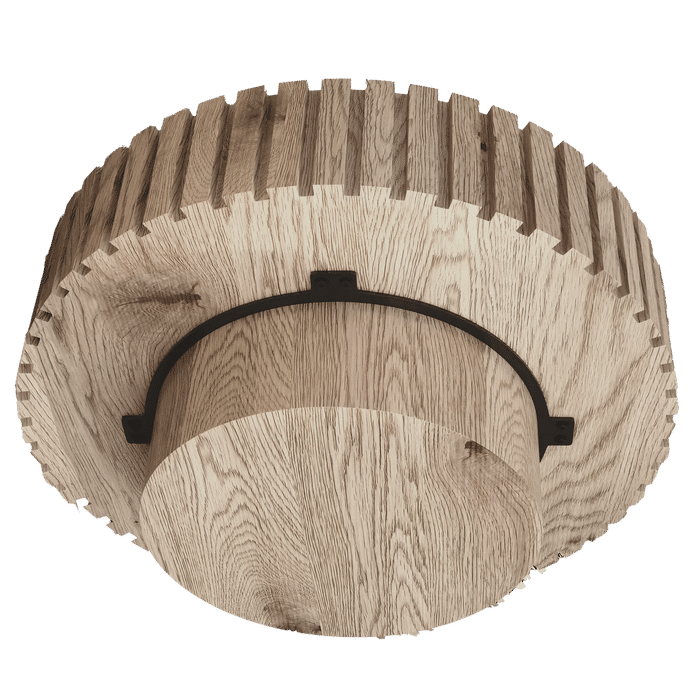 Modern minimalist circular coffee table 31.4'' with natural wood texture, stable and durable, enhancing spatial aesthetics suitable for living rooms, study rooms and offices. Default -DTYStore