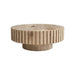 Modern minimalist circular coffee table 31.4'' with natural wood texture, stable and durable, enhancing spatial aesthetics suitable for living rooms, study rooms and offices. Default -DTYStore