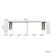 Multifunctional extendable console table Default -DTYStore