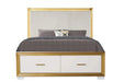 OBSESSION Contemporary Style 4PC Queen Bedroom Set Made with Wood & Gold Finish Default -DTYStore