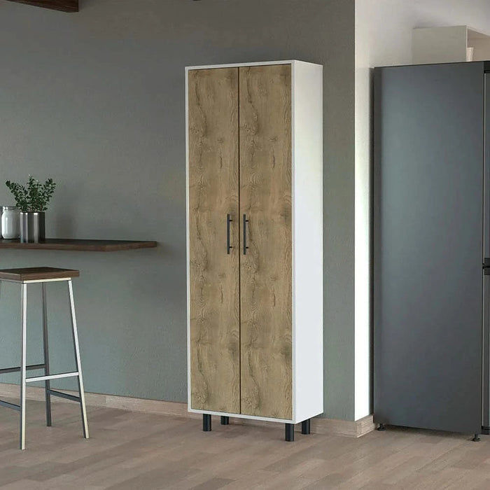 Oklahoma Tall Pantry Cabinet, Cupboard Storage Organizer with 5-Shelf Default -DTYStore