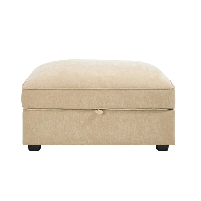 Ottoman - chenille Wheat -DTYStore