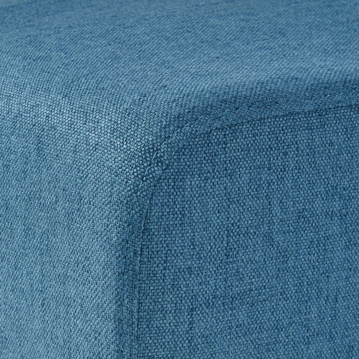 PERTICA KD Dining Chair Set of 2 Blue Fabric Upholstered Armless Chairs Default -DTYStore