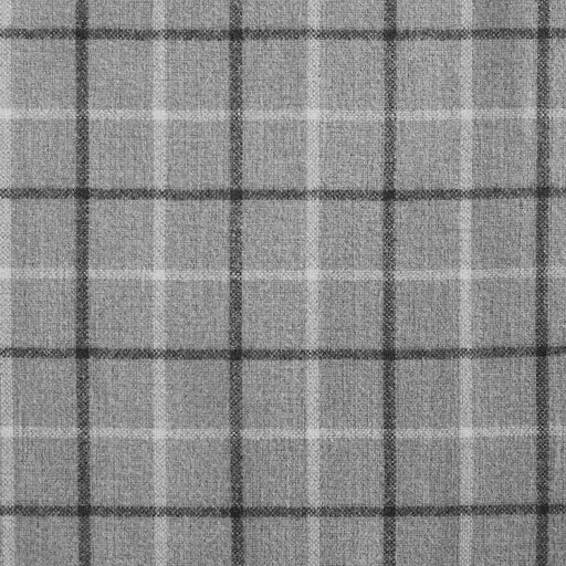 Plaid Rod Pocket and Back Tab Curtain Panel with Fleece Lining, Thermal Insulated Grey Not Specified -DTYStore