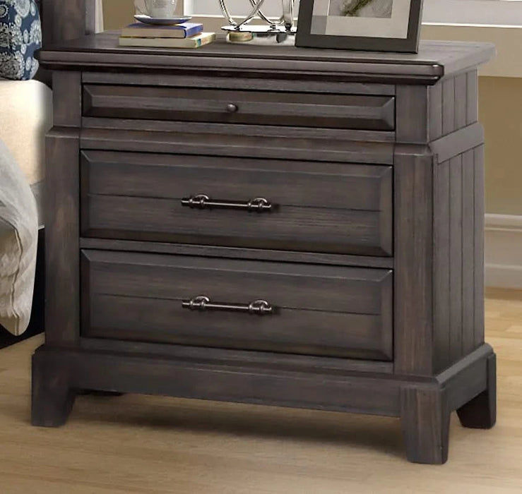 Queen Sleigh Bed with dresser mirror chest and nightstand Default -DTYStore