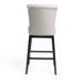 Quicksilvered Upholstered Swivel Counter Stool with Wood Legs, Beige Default -DTYStore